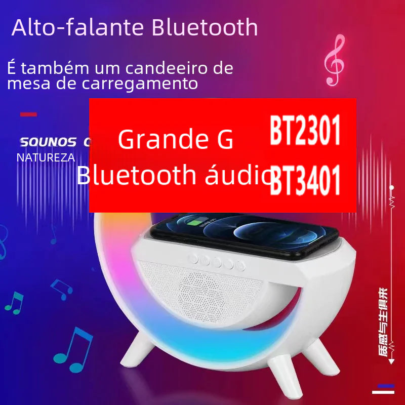 BT-3401 Bluetooth Speaker with Colorful Atmosphere Light